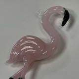 Artful Home Pink Glass Hand Blown Ornament Pink Flamingo