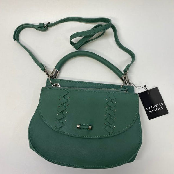 Danielle Nicole Green Studded Faux Leather Handbag
