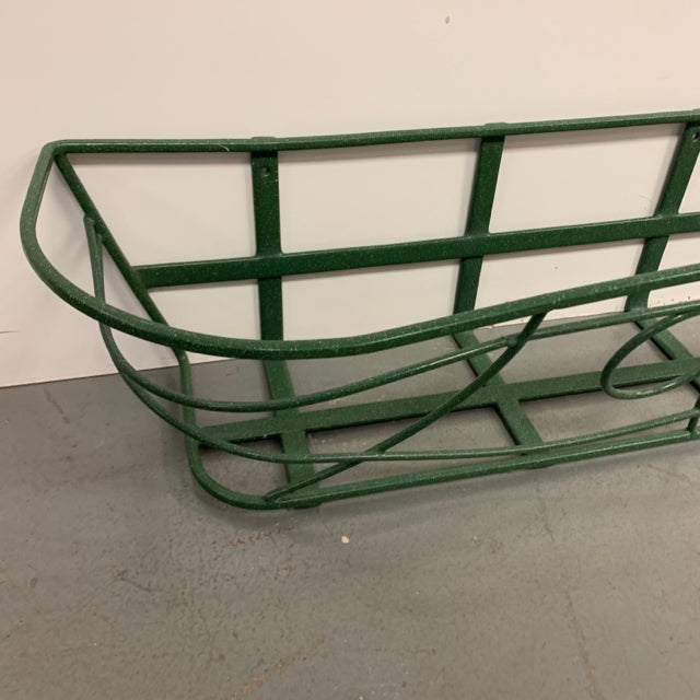 Green Metal Rectangle Basket