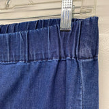 Soft Surroundings Size S-4 Women's Blue Beaded Pull On Jeans