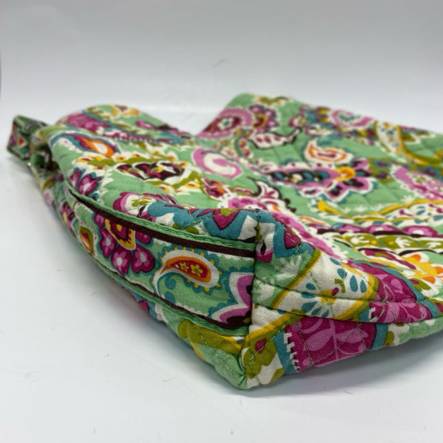 Vera Bradley Green-Multi Textile Paisley Cotton Shoulder Handbag