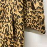 Cabi Women's Size S Tan-Black Animal Print Swing Coat