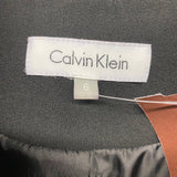 Calvin Klein Women's Size 6-S Black Solid Button Up Jacket