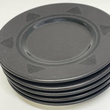 Pfaltzgraff Midnight Sun Black Stoneware Bread Plates