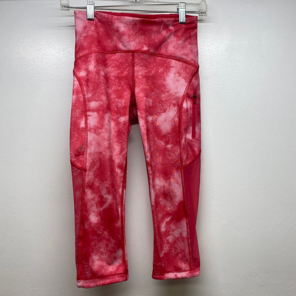 Lululemon Women's Size XS Pink Abstract Capri Activewear Pants