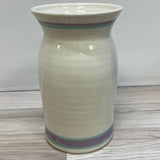 Handmade Beige-Multi Round Ceramic Pottery Vase