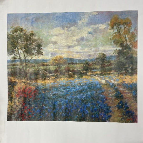 Blue-Multi  Canvas Painting - Landscape Blue  Giclee Longo