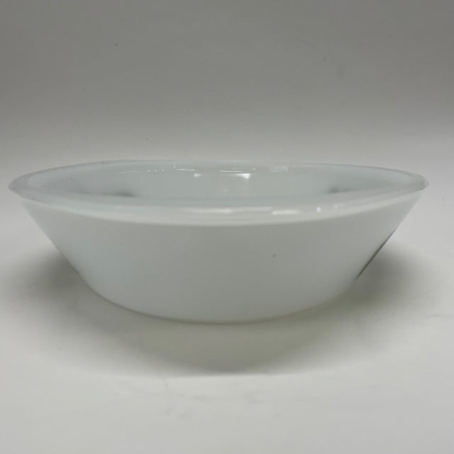 Glasbake White-Green Glass Baking/ Serving Dish