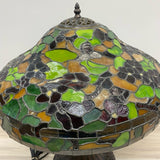 Handmade Tiffany Green-Multi Stained Glass Lamp