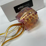 Artful Home Hand Blown Glass Ornament Sea Nettle