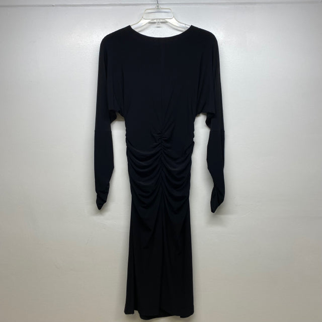 Norma Kamali Size S Women's Black Solid Long Sleeve Dress