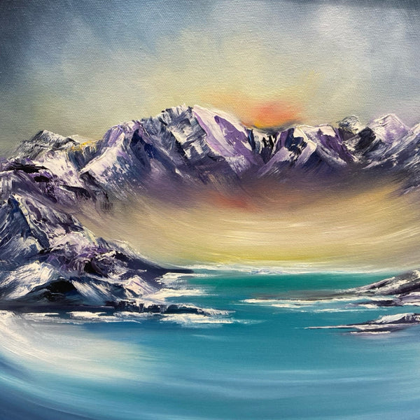 Blue Mountain Scene  Painting