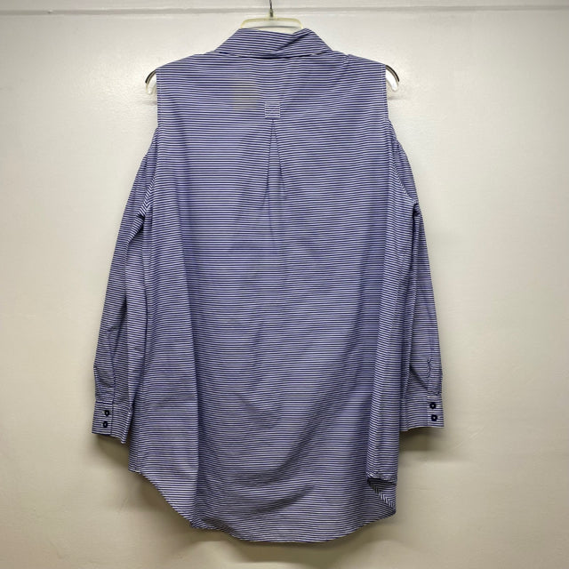 Soft Surroundings Size Xl Women's Blue-White Stripe Button Up Blouse –  Treasures Upscale Consignment