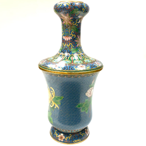 Light Blue-Multi Cloisonne Vase