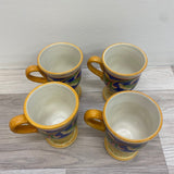 Pfaltzgraff Yellow-Multicolor Ceramic Footed Mug
