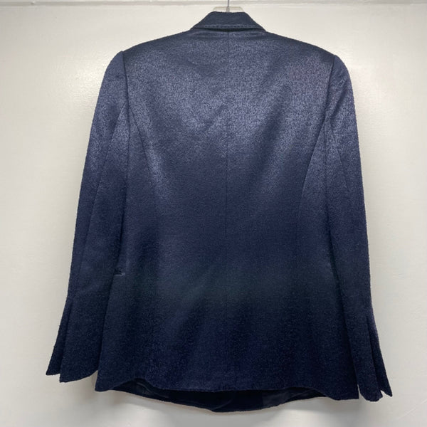 Gianfranco Ferre Women's Size 40-S Navy Textured Blazer Jacket