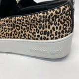 Michael Michael Kors Size 7.5 Women's Black-Tan Animal Print Slip On Shoes