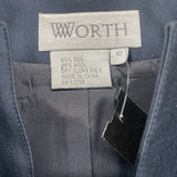 Worth Women's Size M-10 Teal Solid Snaps Jacket