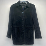 Bernardo Collection Women's Size S Black Solid Button Up Coat