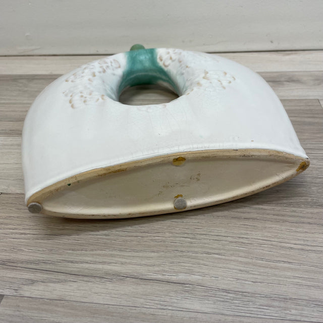 White-Green Ceramic Vase