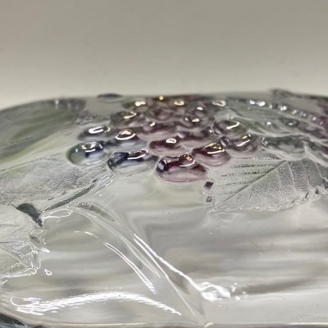 Clear-Multi Glass Platter with Fruit design