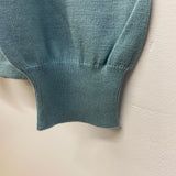 Cellini Men's Size L Mint Knit Cotton Solid Men's Long Sleeve Shirt