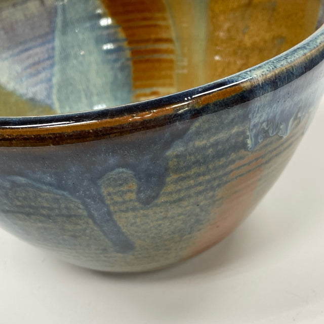 Handmade Brown-Multi Pottery Bowl