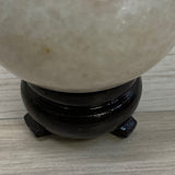 Pedestal White Round Stone Paperweight