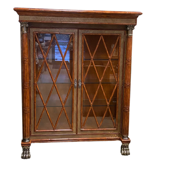 Maitland Smith Brown Wood Cabinet