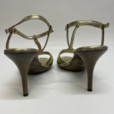 Nine West Size 9 Women's Gold Chain High Heel Sandals