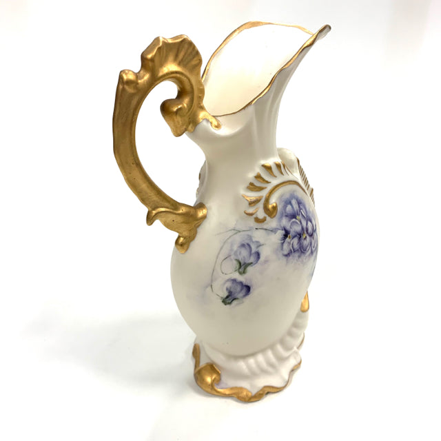 White-Multi Porcelain Vase