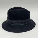 Doeskin Black Solid Wool Hat