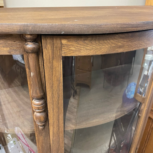 Brown Wood-Glass Cabinet