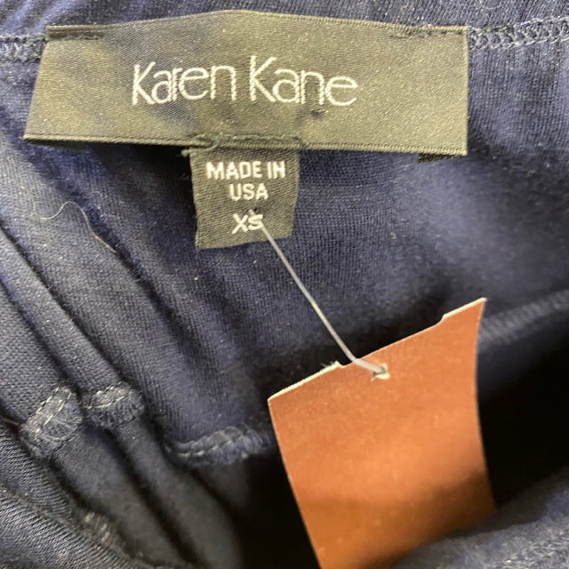Karen Kane Size XS-2 Women's Navy Solid Maxi Skirt