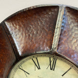 Brown Metal Wall Hanging Clock