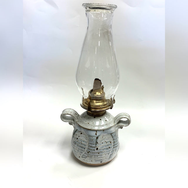 Tan-Multi Pottery Oil Lamp