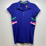 Nike Golf Size S Women's Blue-Multi Polo Activewear Top