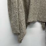 Love Stitch Size L Women's Beige Tweed Wrap Sweater