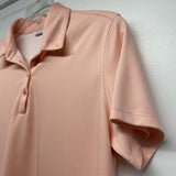 Lady Hagen Size Xl Women's Peach Pattern Polo Activewear Top