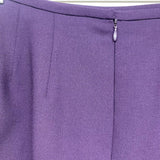 Dana Buchman Women's Size 8 Purple Solid Pencil-Knee Skirt