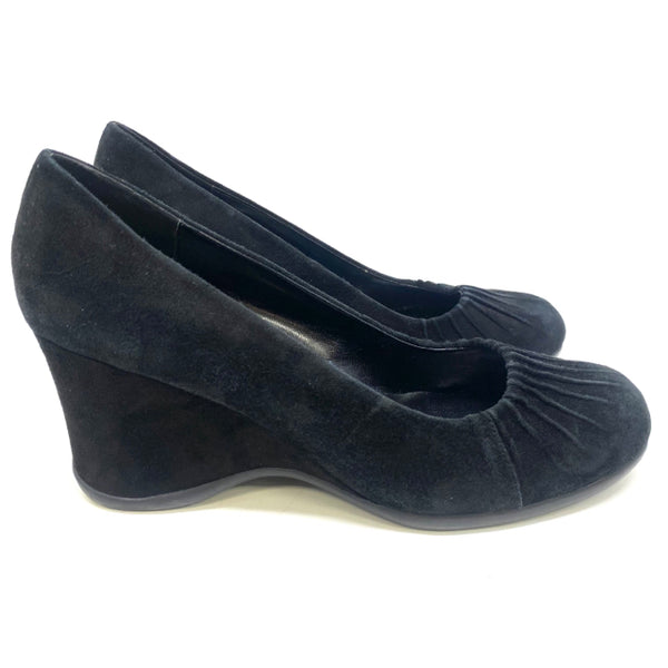 Michael Shannon Size 10 Women's Black Solid Wedge Shoes