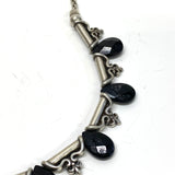 Brighton Silver-Black Necklace and Bracelet  Set