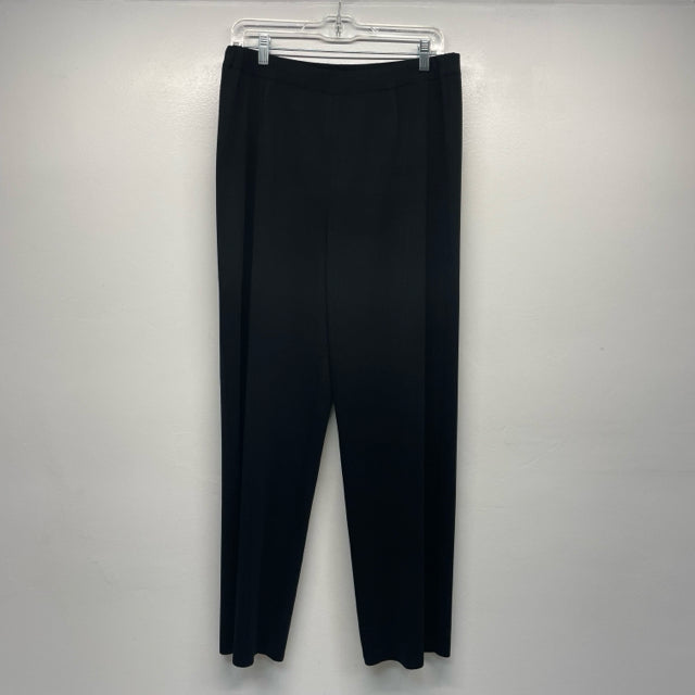 Misook Size XL-14 Women's Black Solid Pull On Pants