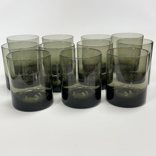 Sasaki Green Glasses 3.5"H - Set of 11