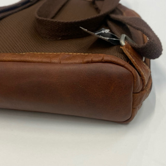 Jack Georges Caramel Leather Solid Backpack