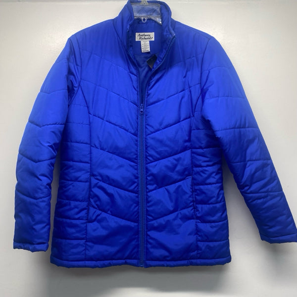 Anthony Richards Women's Size L Blue Solid Puffer Coat