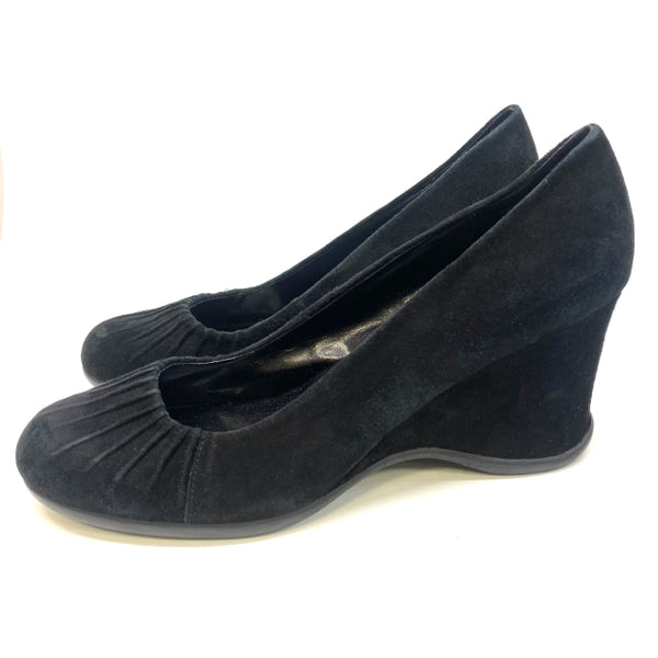 Michael Shannon Size 10 Women's Black Solid Wedge Shoes