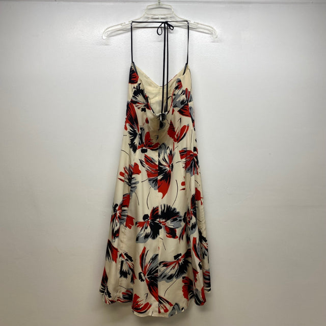 Laundry by Shelli Segal Size 4-S Women's White-Multicolor Floral Halter Dress
