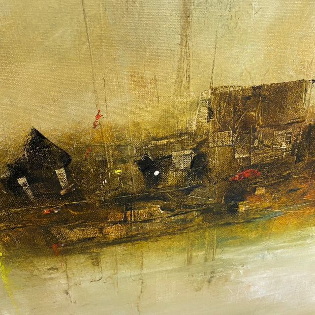 Original Oil Painting - Yellow Mist by Frank Carmelitano