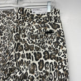 Joe's Size 30-10 Women's Brown-Multi Animal Print High Rise Skinny Ankle Jeans